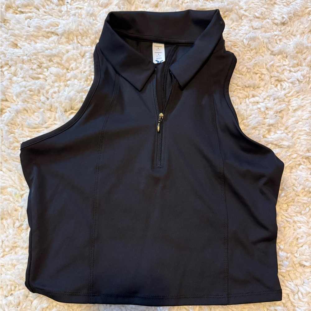 Old Navy Black Zip-Up Women's Top
